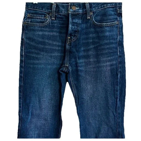 Mens The Hollister Boot Blue Denim Jeans Cotton Button Fly 30X32 Measures 31x31 - Picture 2 of 16